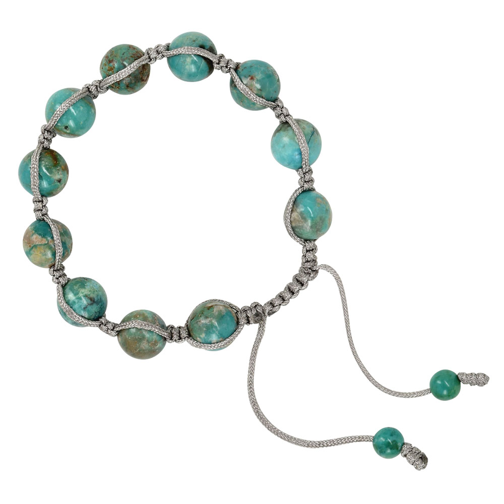 Simple Elegance Jewelry - Grass Green Elastic Shamballa Bead Bracelet 10mm  Beads